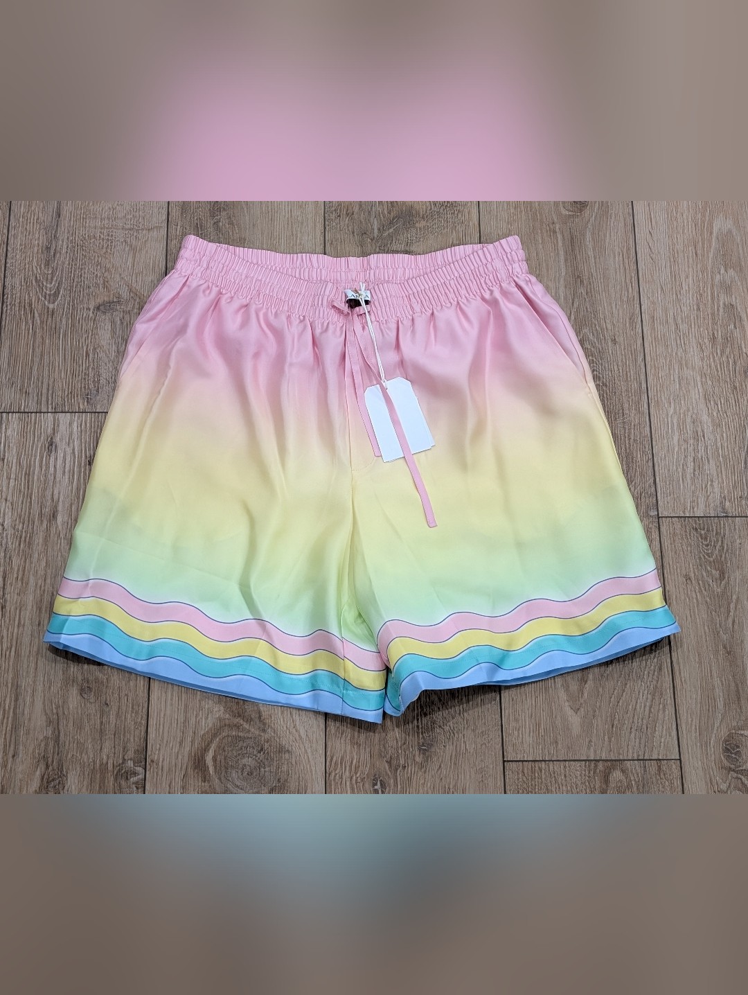 $875 Mens Casablanca "For The Love Of Dance" Silk Shorts Medium
